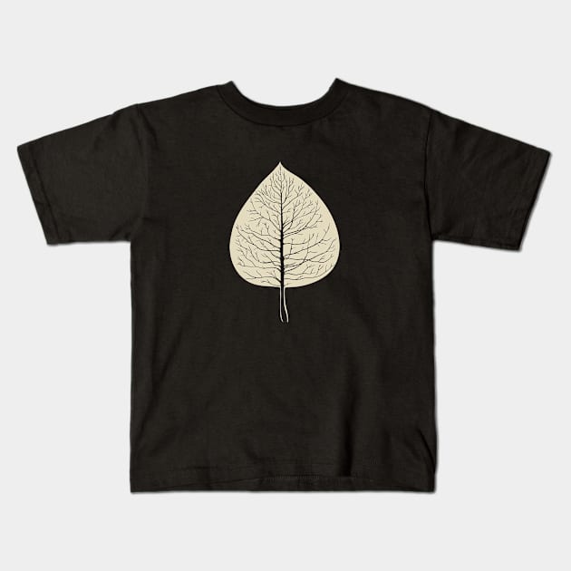 Tree leaf Kids T-Shirt by Ideabuk